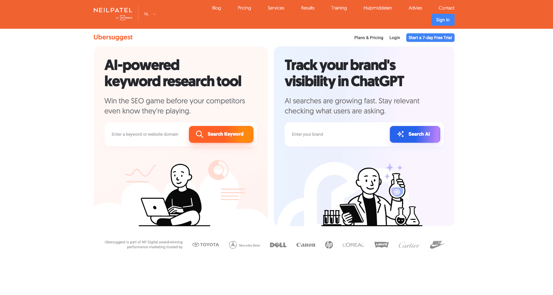 Ubersuggest Tool